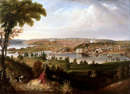 Painting: City of Washington from Beyond the Navy Yard, by George Cooke, 1833