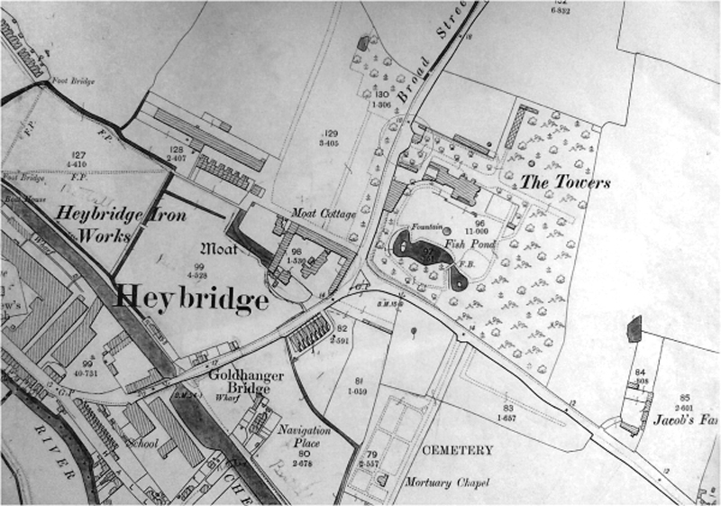 Ordnance survey map, Heybridge, Essex, England
