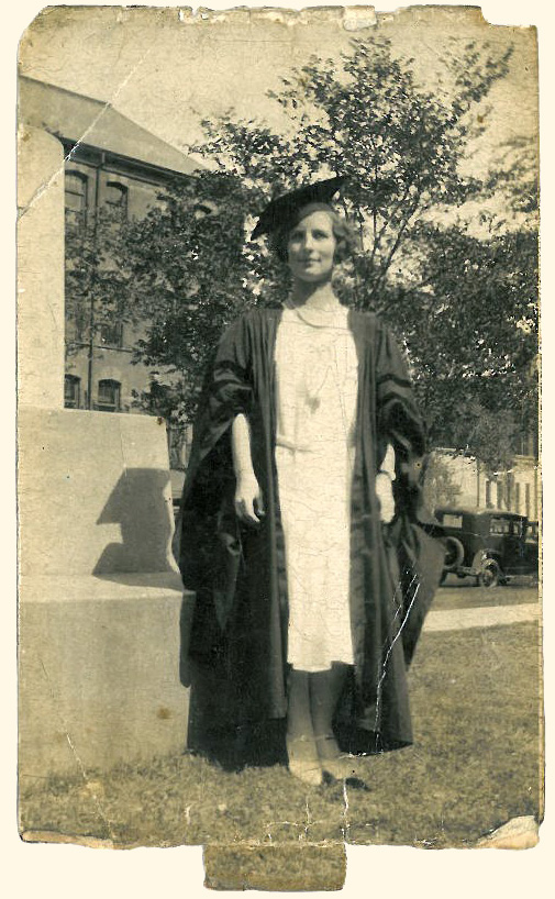 Marybell Weekes Miller, wife of Charles Scovell Miller, graduation picture.